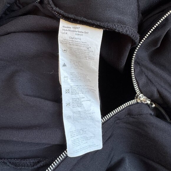 Joseph Ribkoff Vintage Black Zip Front Dress - 10 - Picture 6 of 6